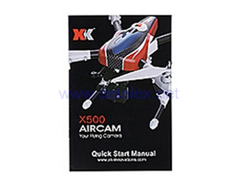 XK-X500 Aircam quadcopter spare parts instruction sheet